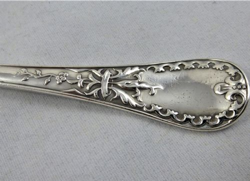 VICTORIAN SILVER CHAWNER CO DESSERT FORK - ADDITIONAL PHOTO 1
