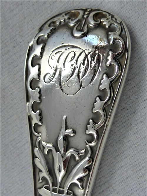 VICTORIAN SILVER CHAWNER CO DESSERT FORK - ADDITIONAL PHOTO 4