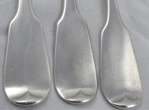 THREE VICTORIAN CHAWNER CO DESSERT FORKS - ADDITIONAL PHOTO 4
