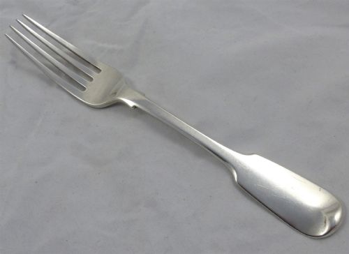 william eaton early victorian silver table fork - CATEGORY: ANTIQUE SILVER - DATED VICTORIAN