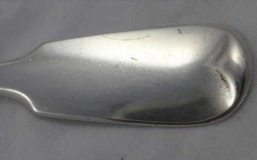 WILLIAM EATON EARLY VICTORIAN SILVER TABLE FORK - ADDITIONAL PHOTO 2