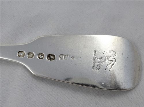 WILLIAM EATON EARLY VICTORIAN SILVER TABLE FORK - ADDITIONAL PHOTO 7