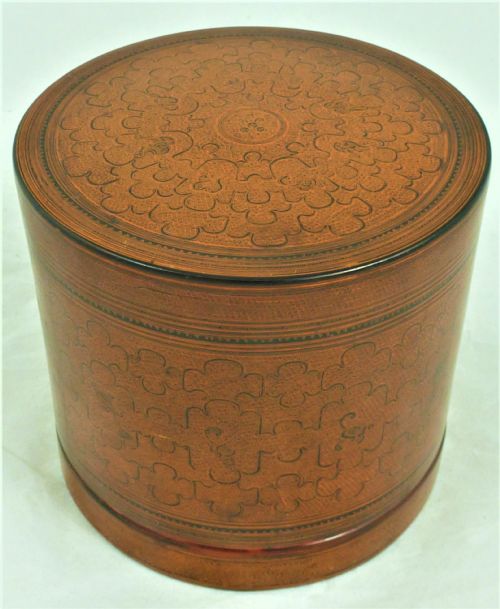 A BURMESE LACQUERED BETEL BOX - ADDITIONAL PHOTO 8