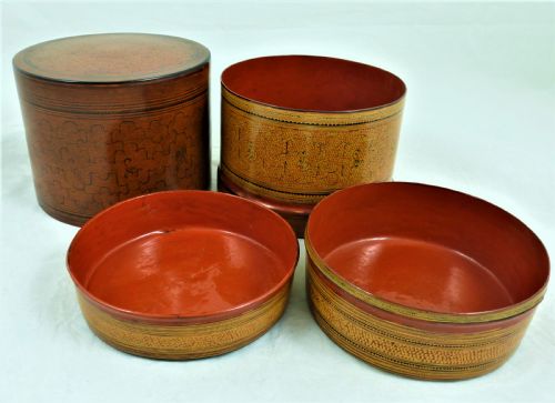 A BURMESE LACQUERED BETEL BOX - ADDITIONAL PHOTO 10