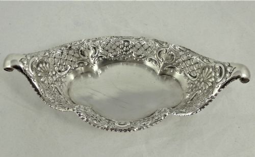 VICTORIAN SILVER BONBON DISH - ADDITIONAL PHOTO 4