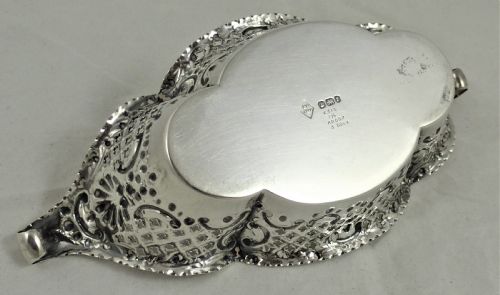 VICTORIAN SILVER BONBON DISH - ADDITIONAL PHOTO 5