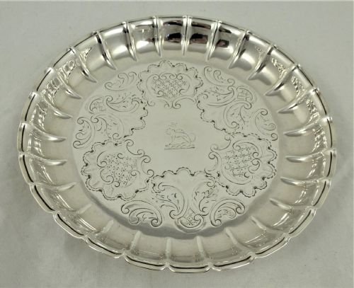 early george ii silver strawberry dish sarah parr - CATEGORY: ANTIQUE SILVER - DATED 1700