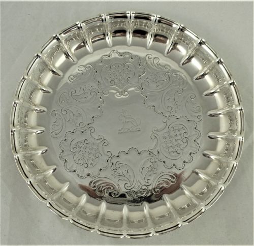 EARLY GEORGE II SILVER STRAWBERRY DISH SARAH PARR - ADDITIONAL PHOTO 7