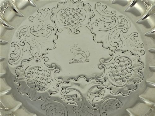 EARLY GEORGE II SILVER STRAWBERRY DISH SARAH PARR - ADDITIONAL PHOTO 8