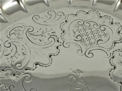 EARLY GEORGE II SILVER STRAWBERRY DISH SARAH PARR - ADDITIONAL PHOTO 12