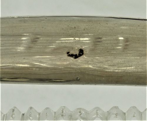 19TH CENTURY DUTCH CUT GLASS BASKET WITH SILVER HANDLE - ADDITIONAL PHOTO 5
