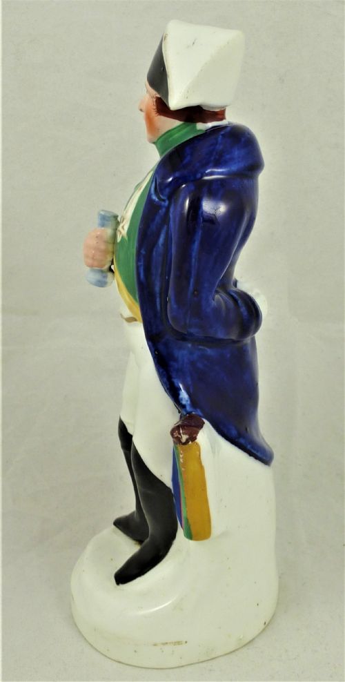 VICTORIAN STAFFORDSHIRE POTTERY FIGURE OF NELSON - ADDITIONAL PHOTO 1