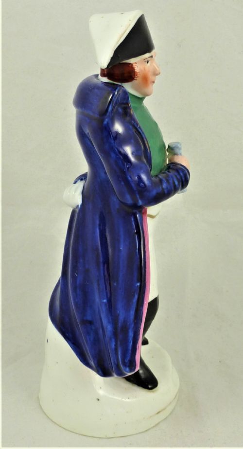 VICTORIAN STAFFORDSHIRE POTTERY FIGURE OF NELSON - ADDITIONAL PHOTO 4