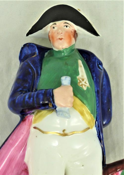 VICTORIAN STAFFORDSHIRE POTTERY FIGURE OF NELSON - ADDITIONAL PHOTO 5