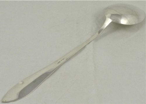 LARGE DANISH SILVER SERVING SPOON - ADDITIONAL PHOTO 5