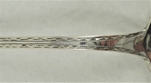 LARGE DANISH SILVER SERVING SPOON - ADDITIONAL PHOTO 8