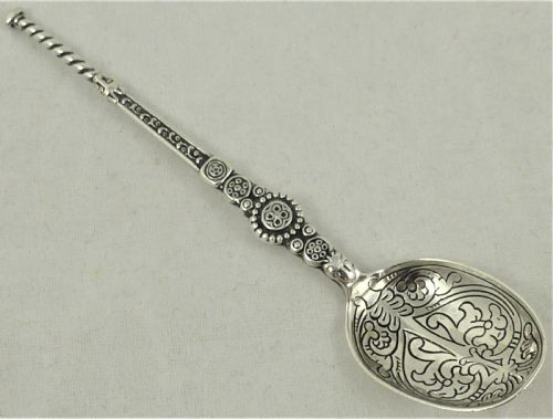 HALLMARKED SILVER 1936 ANOINTING SPOON - ADDITIONAL PHOTO 2