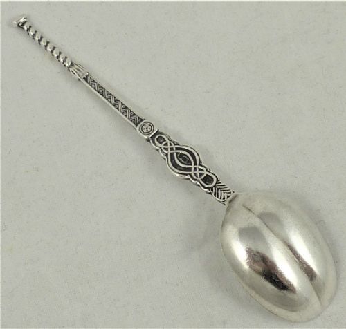 HALLMARKED SILVER 1936 ANOINTING SPOON - ADDITIONAL PHOTO 3