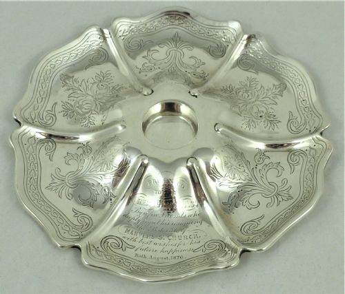 VICTORIAN STERLING SILVER INKWELL - ADDITIONAL PHOTO 1
