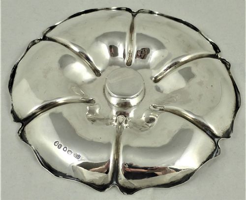 VICTORIAN STERLING SILVER INKWELL - ADDITIONAL PHOTO 5