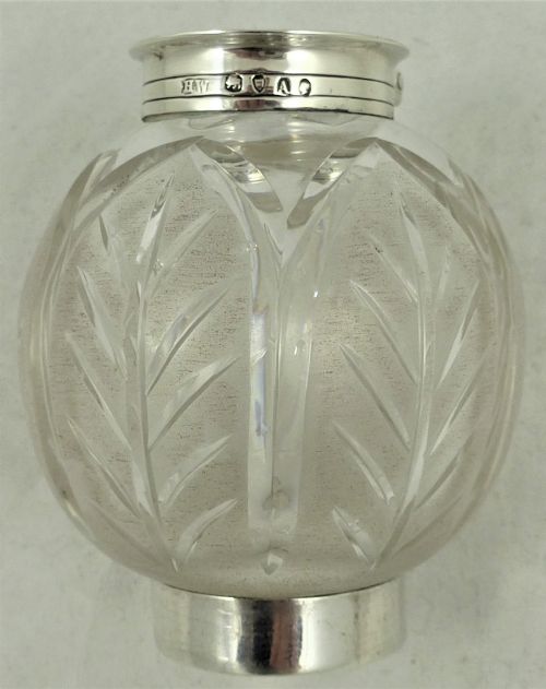 VICTORIAN STERLING SILVER INKWELL - ADDITIONAL PHOTO 8