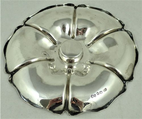 VICTORIAN STERLING SILVER INKWELL - ADDITIONAL PHOTO 9