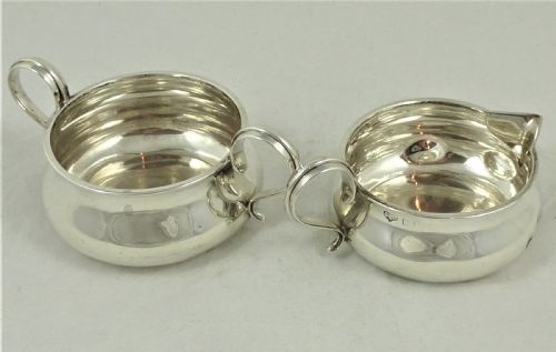 HALLMARKED SILVER JUG AND SUGAR BOWL - ADDITIONAL PHOTO 1