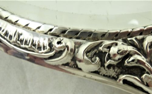 EDWARDIAN STERLING SILVER HAND MIRROR - ADDITIONAL PHOTO 1