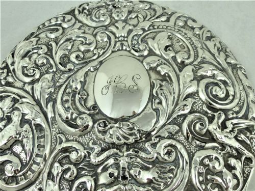 EDWARDIAN STERLING SILVER HAND MIRROR - ADDITIONAL PHOTO 4