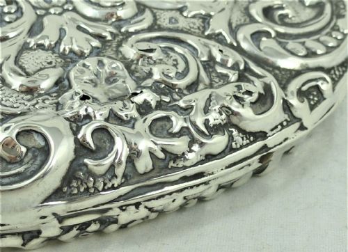 EDWARDIAN STERLING SILVER HAND MIRROR - ADDITIONAL PHOTO 7