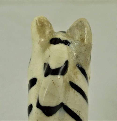 VICTORIAN STAFFORDSHIRE FIGURE OF A ZEBRA - ADDITIONAL PHOTO 8