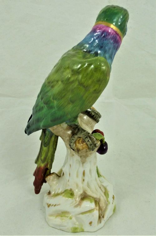 MEISSEN STYLE PORCELAIN PARROT - ADDITIONAL PHOTO 2