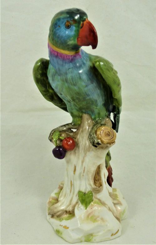 MEISSEN STYLE PORCELAIN PARROT - ADDITIONAL PHOTO 3
