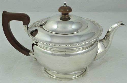 1930'S SILVER TEAPOT BY ADIE BROTHERS - ADDITIONAL PHOTO 2