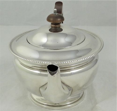1930'S SILVER TEAPOT BY ADIE BROTHERS - ADDITIONAL PHOTO 3