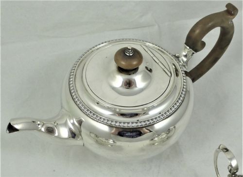 ASPREY CO SILVER THREE PIECE TEA SET - ADDITIONAL PHOTO 8