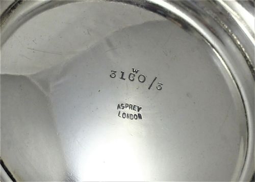 ASPREY CO SILVER THREE PIECE TEA SET - ADDITIONAL PHOTO 13