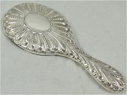victorian william comyns silver hand mirror - CATEGORY: ANTIQUE SILVER - DATED 1890
