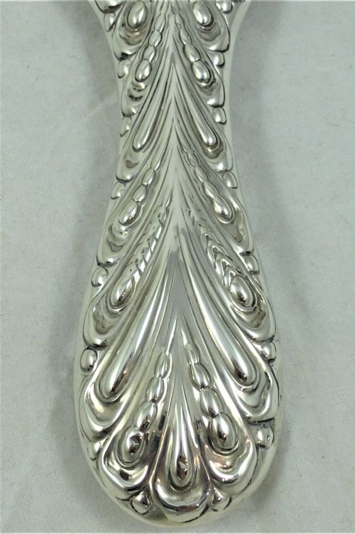 VICTORIAN WILLIAM COMYNS SILVER HAND MIRROR - ADDITIONAL PHOTO 4