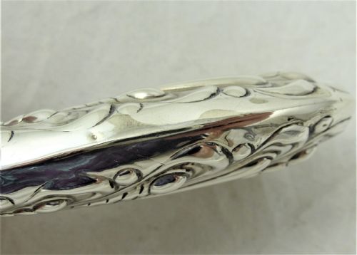 VICTORIAN WILLIAM COMYNS SILVER HAND MIRROR - ADDITIONAL PHOTO 9