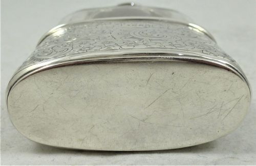 VICTORIAN THOMAS JONES WATSON SILVER HIP FLASK - ADDITIONAL PHOTO 12