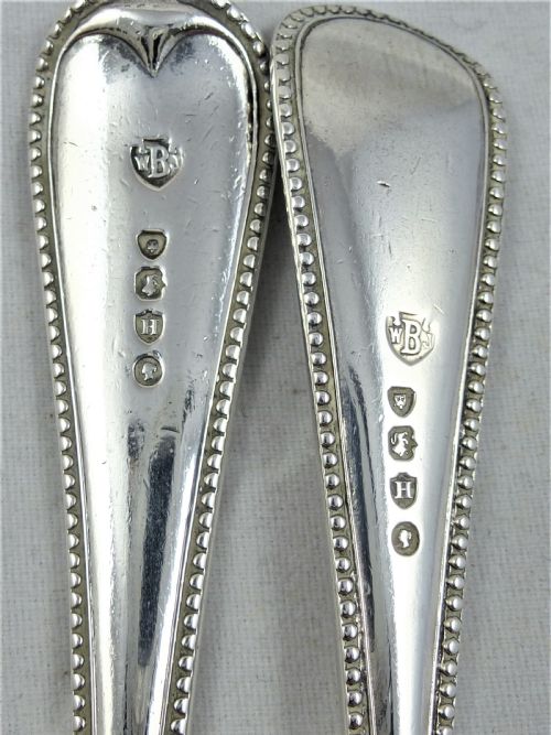 VICTORIAN SILVER FORK AND SPOON WALTER JOHN BARNARD - ADDITIONAL PHOTO 2