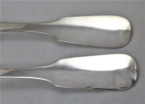 PAIR OF MID 19TH CENTURY GERMAN SILVER SPOONS - ADDITIONAL PHOTO 2