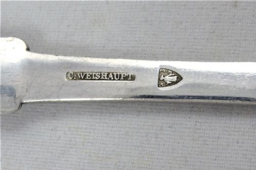 PAIR OF MID 19TH CENTURY GERMAN SILVER SPOONS - ADDITIONAL PHOTO 7