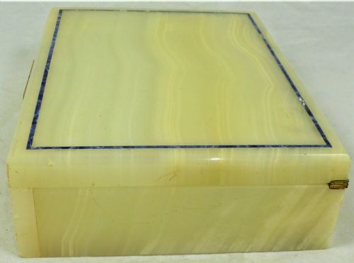 fig 2. Henry Griffith Art Deco Onyx & Lapis Lazuli Box
