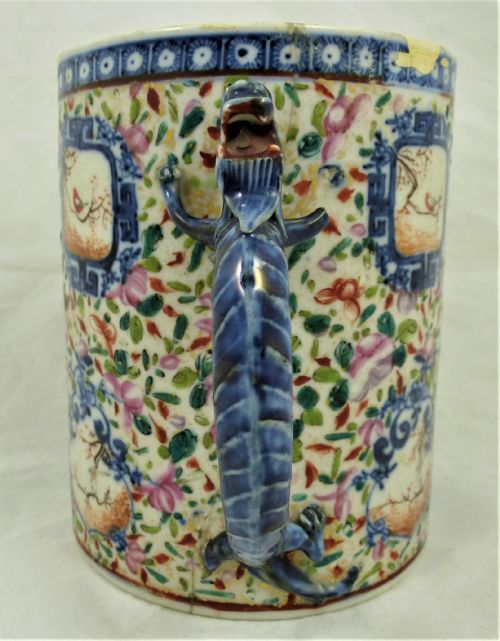 LARGE QIANLONG CHINESE FAMILLE ROSE PORCELAIN MUG - ADDITIONAL PHOTO 2