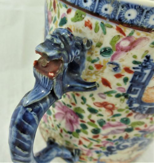 LARGE QIANLONG CHINESE FAMILLE ROSE PORCELAIN MUG - ADDITIONAL PHOTO 9
