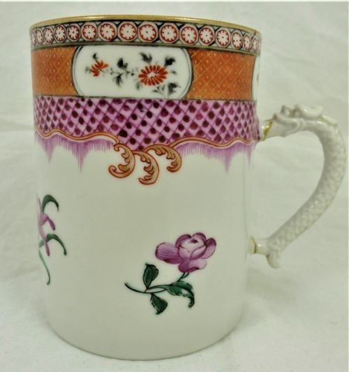 qianlong chinese famille rose porcelain mug - CATEGORY: ANTIQUE CERAMICS - DATED 18TH CENTURY