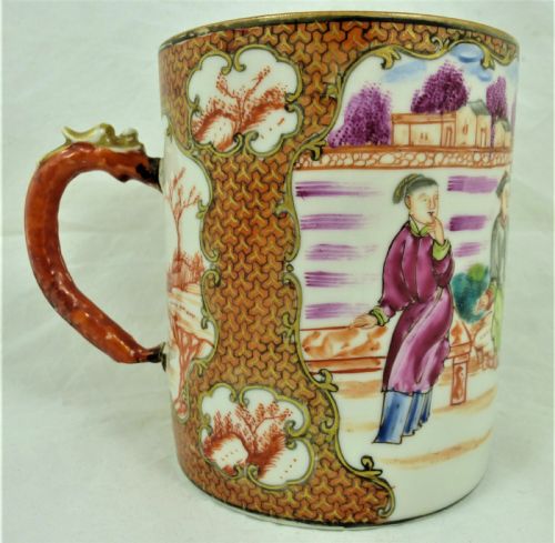 LARGE QIANLONG CHINESE FAMILLE ROSE PORCELAIN MUG - ADDITIONAL PHOTO 2