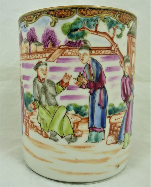 LARGE QIANLONG CHINESE FAMILLE ROSE PORCELAIN MUG - ADDITIONAL PHOTO 6